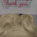 morvally Long Blonde Wig with Bangs for Women Wavy Synthetic Hair Wigs Cosplay Costume Halloween Party Daily Wear Including Shell Necklace Bracelets Earrings Sunglasses and Bow Hair Clip