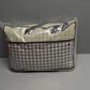 Taupe/White Plaid Ruffle Duvet Cover Queen Size,100% Washed Cotton 3 Pcs Vintage Checkered Chic Gingham Bedding Set Comforter Cover Set