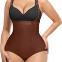 SHAPELLX High Waisted Shapewear for Women Tummy Control Body Shaper Fajas Colombianas Compression Bodysuit Control Panties, L
