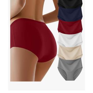 AIVEITE Womens Underwear Full Coverage No Show High Waisted Seamless Ladies Panties 6 Pack Medium