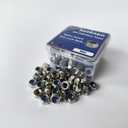 2 x M6 Nylon Insert Hex Lock Nuts, 150PCS 304 (A2-70) Stainless Steel Lock Nuts,Plain Finish, Standard Thread Nylock Nuts for Industrial & Home Use