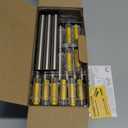 Eyrosa Solar Outdoor Lights, 10 Pack Waterproof Stainless Steel Solar Stake Lights for Pathway Garden Yard Path Walkway Driveway Lawn Patio Outside Decor, Cool White