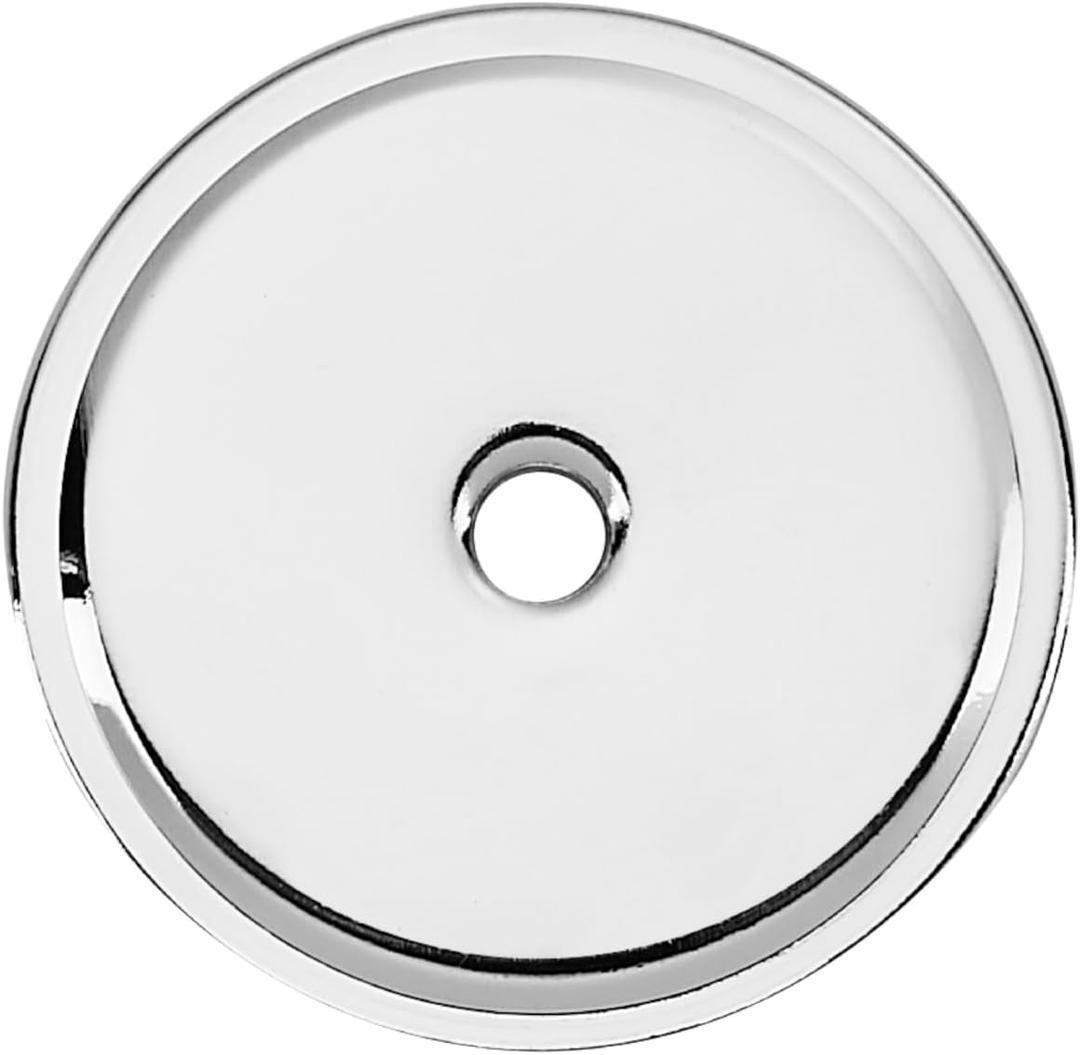 Khtumeware 10-Pack 1-3/4 Inch Round Backplate for Knobs in Polished Chrome Cabinet Hardware Knob Backplate/Back Plate