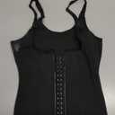 LODAY Waist Trainer Corset for Women Tummy Control Sport Workout Body Shaper Black (Medium)