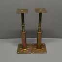 RV Camper Step Brace Stabilizer Jack Post Pole, Adjustable Height 7 5/8" to 14", Max Load 2000 lb, 3/4" Threaded Solid Rod, 2 Pack