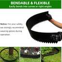 12 Pack Galvanized Steel Landscape Lawn Edging, 40" X 6" Metal Landscape Edging Border with 12 Clips, Metal Garden Edging Border, Metal Edging for Landscaping, Garden, Yard, Pathway (40Ft Total)
