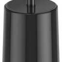 Toilet Brush and Holder, Toilet Brush Stainless Steel, Toilet Bowl Brush for Bathroom Toilet-Ergonomic, Elegant,Durable (Black)