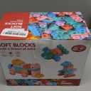 78 Pcs Top STEM Soft Building Block Sets for Kids Aged 18 months to 6 years, Mega Blocks for Baby.Large Construction Stacking Block Toys for Toddler to Improve Imagination, Creativity, Hands-on Ability (Pink, Red, Blue, Purple, Orange, Green, Yellow)