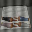 Ollas (Set of 4) | 12oz Terracotta Plant Watering Globes - Self Watering Planter Insert - Automatic Plant Watering Devices | Vacation Watering Pots for Indoor & Outdoor Plants (Black, Blue, White and Pink)