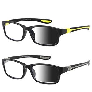 SUNAMOY Wide Reading Glasses For Men Blue Light Blocking Computer Readers Stylish Designer Sport Cheater Large Head Frame Nice Black Photochromic Tinted Dark Transition Eyeglasses 2 Packs