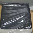 Wenqik USB Portable Heated Seat Cushion 17.72"x17.72" Heated Stadium Seat Cover 3 Mode Adjustable Heated Seat for Outdoors with Back Support Heating Pad for Chair at Work Office Bench (Black,2 Pcs)