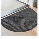 Half Moon 17 x 30 in Door Mat with 29 X 17 in Kitchen Rugs Set