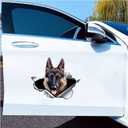 2PCS German Shepherd Dog Sticker 5.51"x4.72" Vinyl Car Waterproof Decal for Car Bumper, Notebook, Guitar, A Gift for Pet Lovers |#B0138