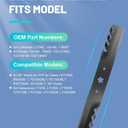 ACEBRI Mulching Blade 38 '' Fit for Craftsman/AYP/Poulan 12784, 127842,134148, 138497, 138970, 139774, 193957, for Husqvarna 38 '' mower blade 532127842, 532134148 LT1238, LT1538, Mower Blades 2Pack