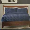 Modavari Three Piece Comforter Set King - Blue