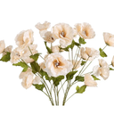 Poppy Artificial Flowers 30 Heads 6 PCS Silk Flowers 32 in Poppy Flowers Champagne Flowers for Wedding Home Party Table Centerpiece Arrangement Decoration (Champagne)