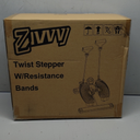 Stepper Machine with Resistance Bands, Mini Stepper with 300LBS Weight Capacity, Twist Stepper for Full Body Workout, Adjustable Step Height, Smooth and Quiet, Step Machine for Men Women