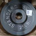 CAP Barbell 110 LB Standard 2-Inch Cast Iron Weight Plate Set (4 x 5lbs, 4 x 10lbs and 2 x 25lbs)