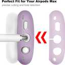 Filoto Case for Airpods Max Headphones,Ear Pad Case Cover/Ear Cups Cover/Headband Cover for AirPods Max(USB-C/Lightning)(2024/2020),Silicone for Apple Airpod Max, Accessories Cases(Lavender Purple)