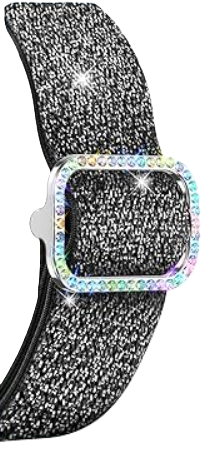 LETOID Stretchy Bands Design for Apple Watch Band 38mm 40mm 41mm 42mm 44mm 45mm 46mm 49mm Women, Elastic Nylon Strap Sport Solo Loop Wristband for iWatch Series 10 9 8 7 6 5 4 3 2 1 SE Ultra ( pack of 1), 5.5 inch 