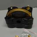 Bezente Balloon Pump Electric, 3-in-1 Portable Black Gold Electric Air Machine Balloon Pump Dual Nozzle Balloon Inflator for Inflatables and Latex 260q Foil Balloons