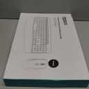 Ergonomic Keyboard and Mouse Combo, Full Size Cordless Computer Keyboard with Palm Wrist Rest Ergonomic Mouse for Windows Computers Laptops - Black