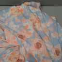 GRACE KARIN 2026 Women's Summer Floral Wedding Guest Dress,Beach Flowy A Line Maxi Off Shoulder Bridesmaid Dresses (Light Blue Pink) 2XL