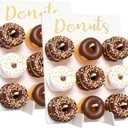 TourKing 2PCS Donut Wall Display Stand, Wooden Donut Wall Stand Wedding Party Decoration Display Board Can Accommodate 18 Donuts, Reusable, Durable