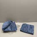 decorUhome Chenille Spring Throw Pillow Covers 18x18 Set of 2, Thick Textured Slubby Neutral Decorative Pillow Covers with Elegant Design for Couch, Sofa, Living Room, Navy Blue