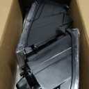 Headlights Assembly For 2009-2018 Dodge Ram 1500 2500 3500, Fit For 09-18 Ram Quad or Dual Style Halogen Headlamp, Black Housing Amber Corner Head Lights Set Replacement Pair