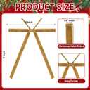 45 Pcs 3.15 Inch Velvet Christmas Ball Ornaments and Velvet Wreath Bow, 15 Flocked Christmas Tree Hanging Ball 30 Vintage Velvet Ribbon Bows, Xmas Decor Holiday Party Supplies (Khaki, 3.15 inches)