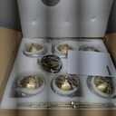 6-Light Globe Sputnik Chandelier Modern Gold Sputnik Chandelier Mid Century Pendant Light Brushed Brass Finished with Clear Globe Glass Lampshade Chandeliers for Dining Room Kitchen