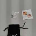 4-6pcs 20g Nose Rings Studs Surgical Steel Nose Rings CZ L Shaped Corkscrew Nose Ring Studs for Women Men Small Cute Silver Rose Gold Black Nose Rings Stud 1.5mm 2mm 2.5mm 3mm Nostril Piercing jewelry