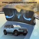 Windshield Sun Shade for Ford Bronco Sport 2021-2025, 5-Layer Bubble Foldable Thicken Front Window Sunshade Sun Visor Protection Accessories - Blocks Heat & UV Rays Keep Car Cooler