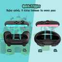 HEYSTOP Switch 2 Joy-Con Grip [4-Pack], Steering Wheels for Nintendo Switch 2 Controller Compatible with Mario Kart World/Mario Kart 8 Deluxe, Switch 2 Controller Accessories Ergonomic Design