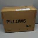 Goose Feathers and Down White Pillow Inserts, Bed Sleeping Hotel Collection Pillows Set of 2 Standard Size 20x26