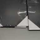 PINGEUI 6 PCS Black Slate Cheese Board - 12 x 8 Inches Rectangular Stone Serving Plates With Natural Edge, Modern Platter Tray Cutting Board for Appetizer, Sushi, Charcuterie