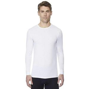 32 DEGREES Weatherproof Mens Long Sleeve Crew Neck White, Large