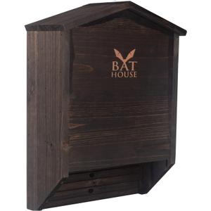 The Ultimate Wooden Bat House for Outdoors - A Large Double Chamber Box Perfectly Designed to Attract Bats - Durable and Easy to Hang