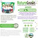 Nature Gnaws Beef Tendons for Dogs (8oz) - Mixed Thickness - Long Lasting for Small and Medium Dogs - Natural Beef Jerky Dog Chew Bones - Rawhide Free (8 Ounce (Pack of 1))