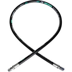 Heroson 26711-12-12RW Hydraulic HoseSwivel Assembly 3/4  Hydraulic Hosewith Female JlC X Female JlC 18 Long3118 psi, Black