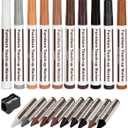 DAIXISM Furniture Repair Kit Wood Markers Wax Sticks, for Stains, Scratches, Wood Floors, Tables, Desks, Carpenters, Bedposts, Touch Ups, and Cover Ups (21)