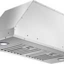JOCO 30 Inch Range Hood Insert, 900 CFM Stainless Steel Built-In Kitchen Vent Hood, Convertible for Ducted or Ductless Installation, 4-Speed Knob Control, Model B01-30K