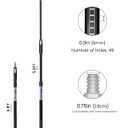 VOOMEY 5.9 ft Dual Extending 50 Point Adjustable Extension Pole for Paint Roller Frames | Heavy-Duty Telescopic Extension Pole | Multi-Purpose Tool for Dusting, Painting & Mores