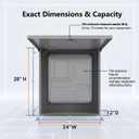 NEMA 3R Weatherproof Junction Box 28x24x12in Outdoor Utility Enclosure