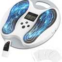 EMS Foot Massager for Neuropathy, NEMS Feet Massager for Pain Relief & Plantar Fasciitis and Improve Circulation, Electric Muscle Foot Stimulator for Neuropathy with 4 TENS Unit Muscle Stimulator Pads