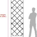 Giant Trellis, 108 high (9 Tall) by 28 Wide Trellis with Arched top - Pack of 3 Complete trellises - By Meranti Home + Garden