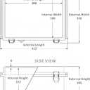 Gratury Junction Box, IP67 Waterproof Plastic Enclosure for Electrical Project, Hinged Grey Cover, Includes Mounting Plate and Wall Bracket (Grey Cover, 16.1"x12.2"x7.1")