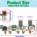 Washer Inlet Valve Assembly AJU75152602 for WT7405CW WT7305CV WT7305CW WT7150CW 31452 WT7250CW WT7880HWA WT7300CW WT7900HBA WT7060CV WT7800CW WT7300CV WT7060CW WT7100CW WT7800CV