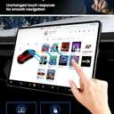 Tesla New Model Y Juniper & Model 3 (20242025) Screen Protector Matte/No Glare & Fingerprint New Model Y Juniper Accessories, Anti-Glare & Smudge-Free for Front/Rear Screens [2-Pack]